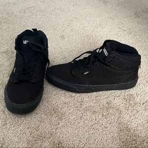 Vans Men's Black High Top Canvas Sneakers